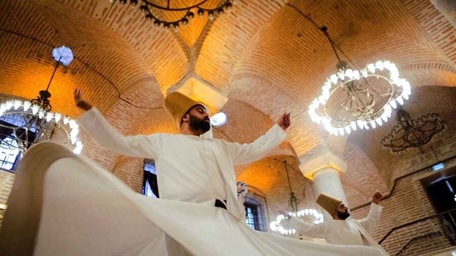 Göreme: The Original Dervish Ritual in Konya or Cappadocia - Saruhan Kervansaray: an old road station after sunset
