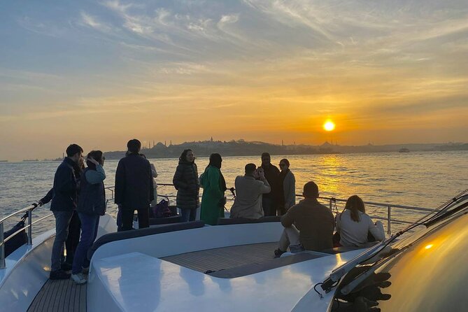 Guided Bosphorus Sunset Cruise on Luxurious Yacht - Small Group Cruise - Crossing under the Bosphorus Bridge