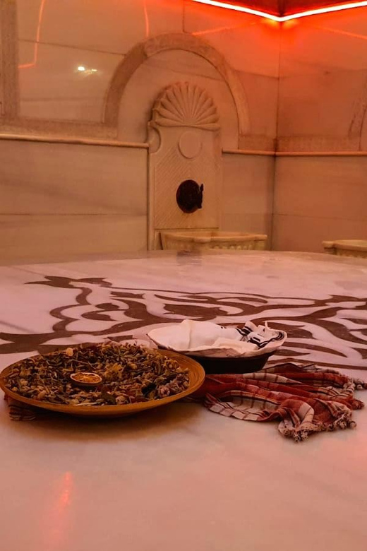 Istanbul: Acemoglu Historical Turkish Bath w/Private Options - The clay mask begins the treatment