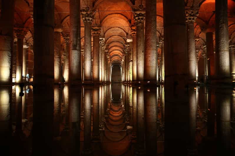 Istanbul: Basilica Cistern Skip-the-Line Entry & Audio Guide - Walking beneath the 336 columns