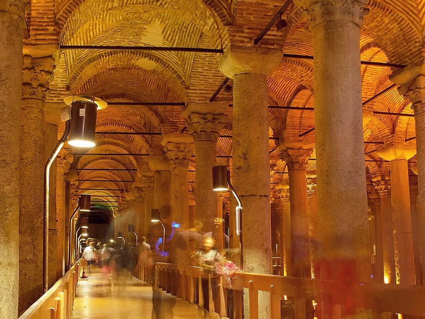 Istanbul: Blue Mosque, Basilica Cistern, & Hagia Sophia Tour - Beneath Istanbul in the Basilica Cistern