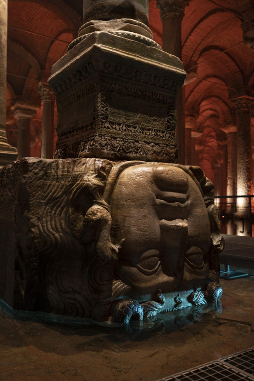 Istanbul: Blue Mosque, Hagia Sophia, & Basilica Cistern Tour - The Basilica Cistern, columns and Medusa heads
