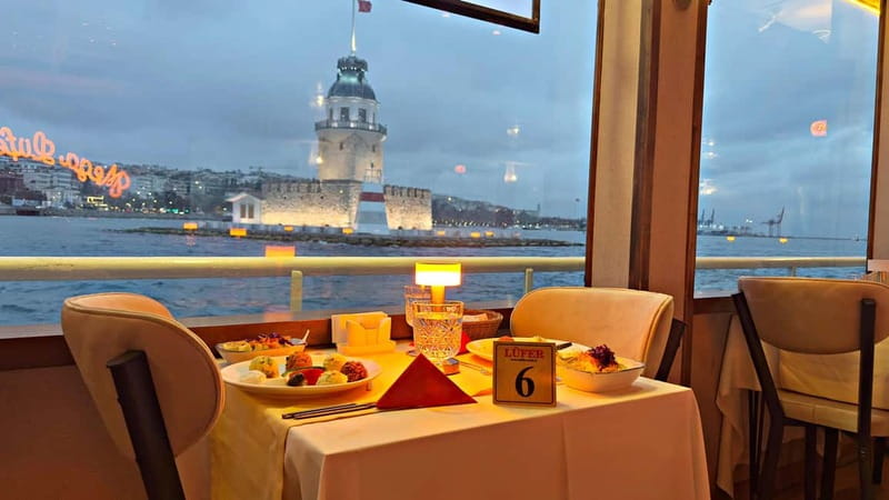 Istanbul: Bosphorus Dinner Cruise & Show with Private Table - Dinner: Turkish Mezes, Grilled Plates, and Seafood