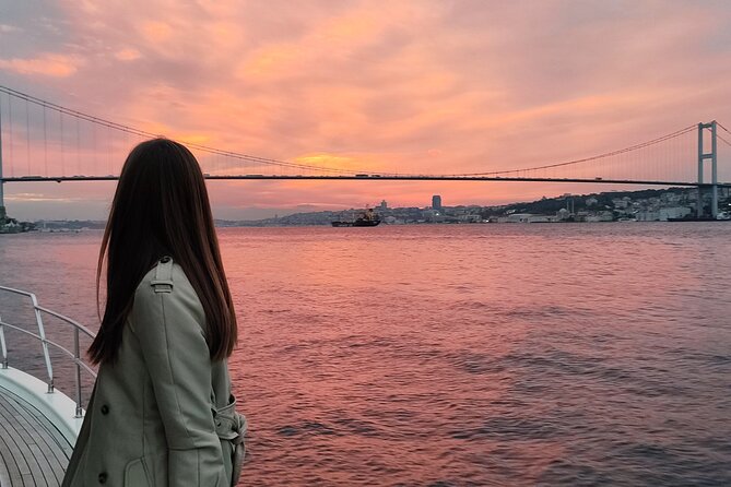 Istanbul Bosphorus Sunset Cruise with Wine on a Luxury Yacht - Commentary Depends on the Guide