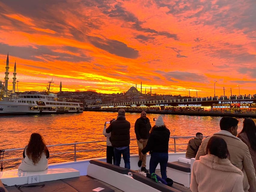 Istanbul: Bosphorus Sunset Yacht Cruise with Live Guide - The Golden Horn And The Return Toward Galataport