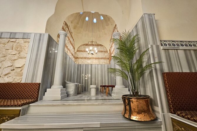 Istanbul Gedikpasa Historical Turkish Bath with Privacy Option - Cooling down with tea and Turkish delight