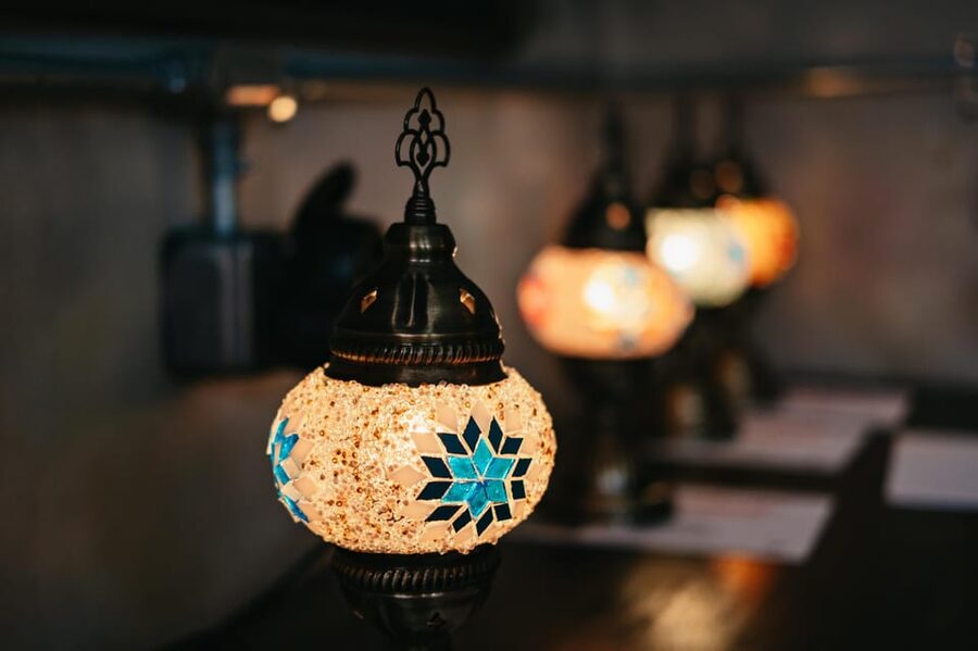Istanbul:Original Turkish Mosaic Lamp Workshop w/ Snacks - Choosing colors, beads, and a geometric pattern