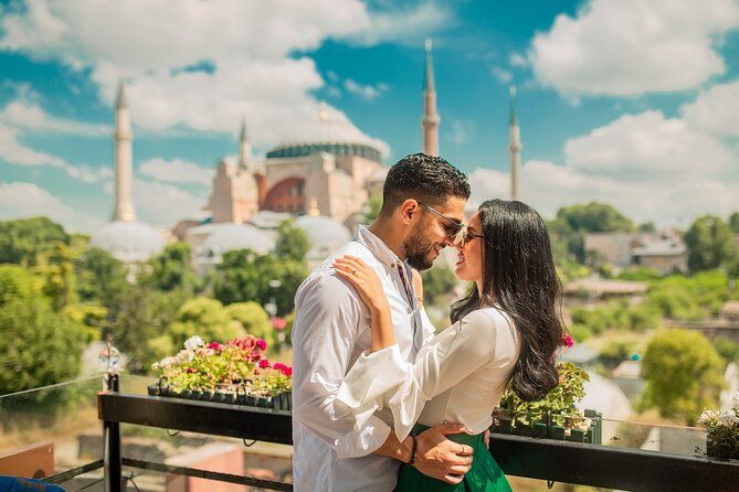 Istanbul Photoshoot Tours - Seven Hills terrace and the Bosphorus view