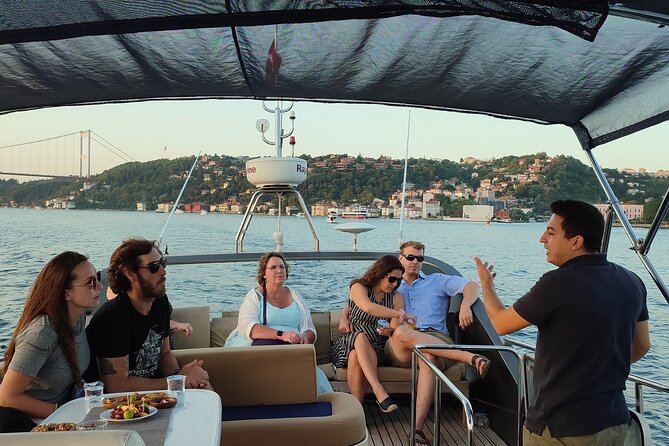 Istanbul Sunset Cruise on Luxury Yacht - Guided Group Cruise - Rumeli Fortress and the Fatih Sultan Mehmet Bridge