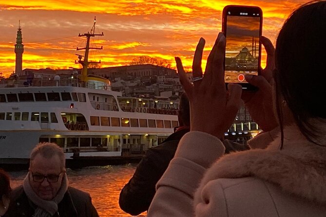 Istanbul Sunset Cruise on the Bosphorus - Maiden’s Tower and the old city from the water