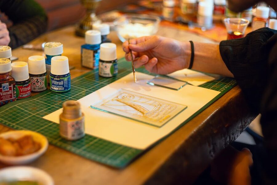 Istanbul: Traditional Stained Glass Painting Workshop - Meeting at Merhaba Pastanesi in Sirkeci