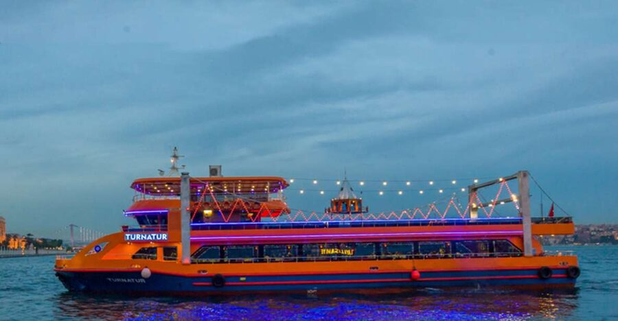 Istanbul: Turkish Night on the Bosphorus Dinner Cruise - Setting sail after sunset