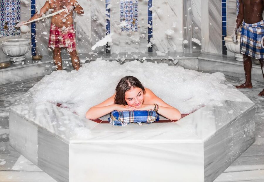 Istanbul: VIP Turkish Bath & Free Transfers - Foam massage and the fun part of the wash