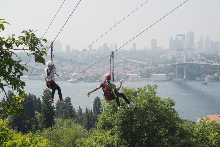 Istanbul: Zipline Adventure with Bosphorus View - Safety checks and equipment before takeoff