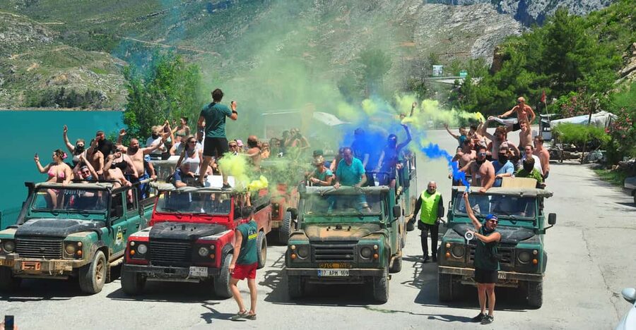 Jeep Safari-Lunch-Boat-Canyon-Waterfall-Foam,Water Party - Green Canyon and the road to Oymapınar