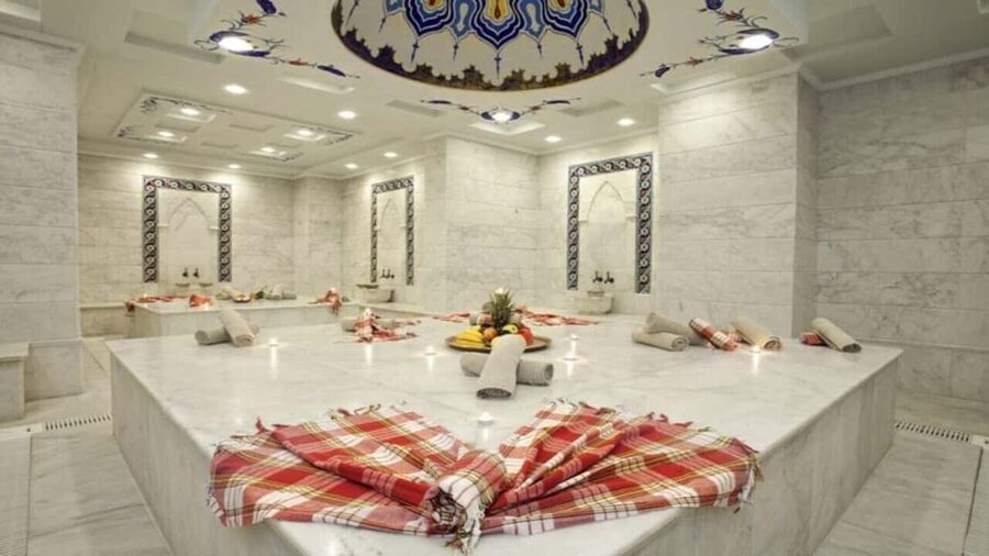 Kemer: Turkish Bath Experience with Hotel Transfer - Sauna first, then the traditional kese scrub