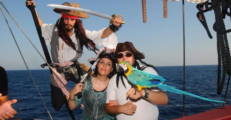 Marmaris: All-Inclusive Pirate Boat Trip with Pickup Option - Four swimming stops in clear coastal bays