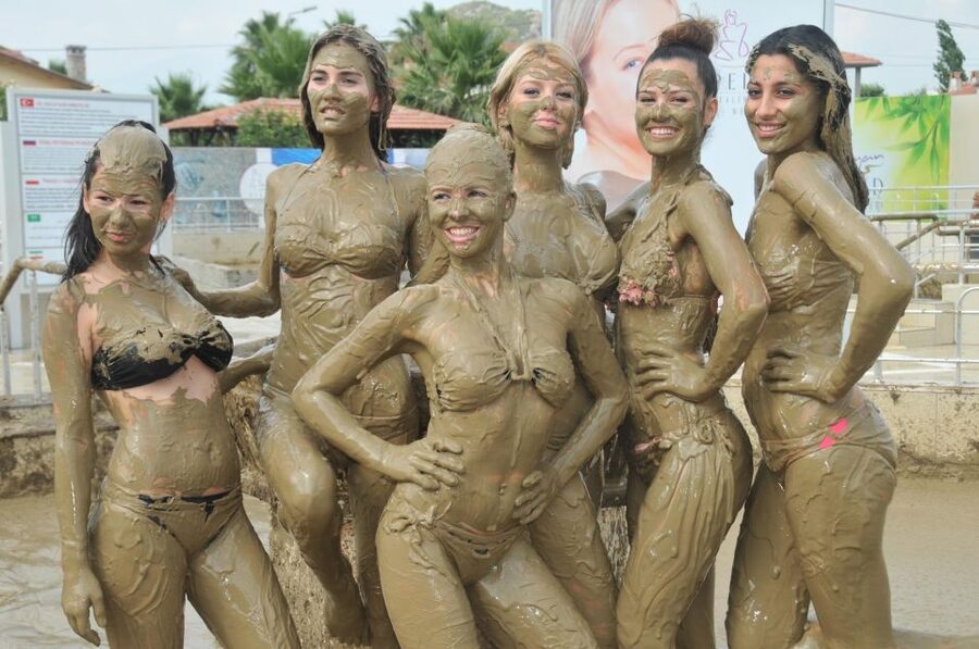 Marmaris: Dalyan Cruise, Turtle Beach & Mud Baths with Lunch - Mud baths and thermal pools in Dalyan