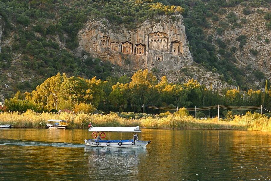 Marmaris: Dalyan Cruise, Turtle Beach & Mud Baths with Lunch - Lunch on the boat, with drinks extra