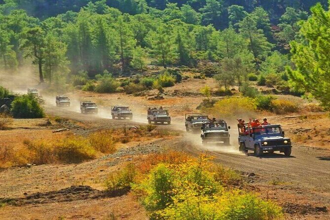 Marmaris Jeep Safari Tour With Waterfall and Water Fights - Turgut Waterfall: cold water and slippery footing