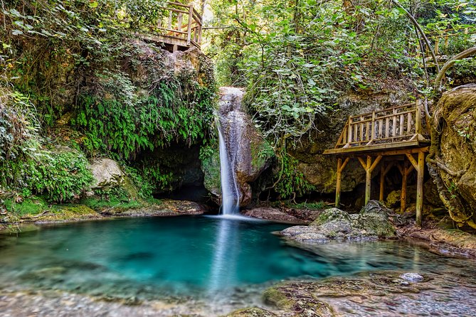 Marmaris: Jeep Safari, Turgut Waterfall, Jesus Beach w/Lunch - Turgut Waterfall and a cool forest pause