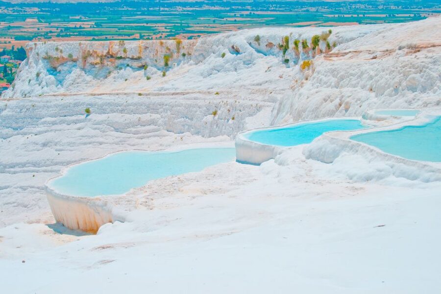 Marmaris: Pamukkale, Hot Spring, Travertines Tour with Lunch - Walking onto Pamukkale’s white terraces