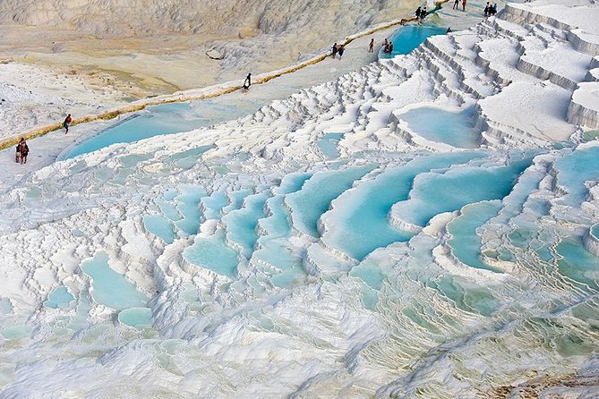 Pamukkale Hierapolis and Cleopatra's Pool Tour with lunch from Antalya - Walking through Hierapolis, the spa city above the springs