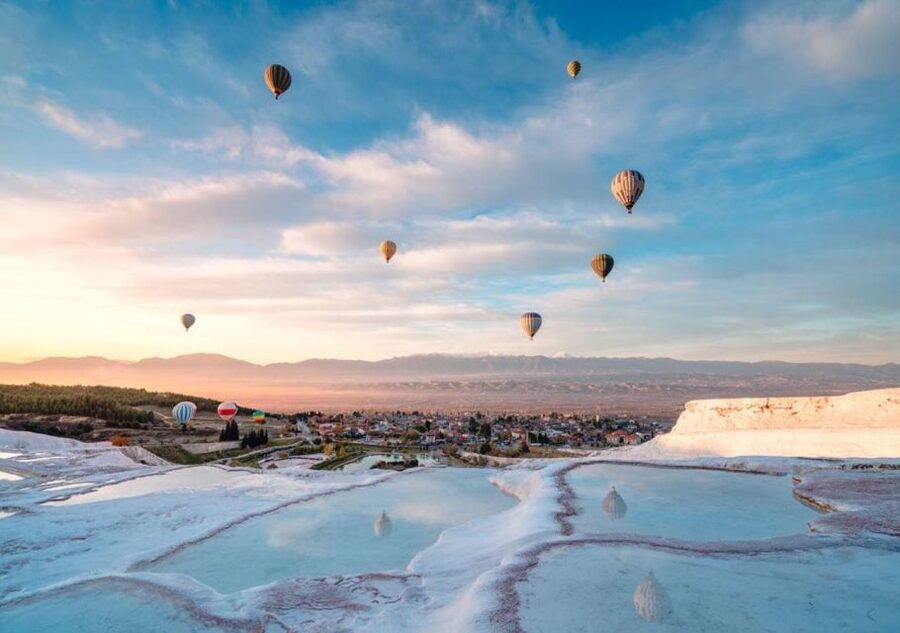Pamukkale: Hot Air Balloon Flight with Flight Certificate - One hour over the Cotton Castle and Hierapolis