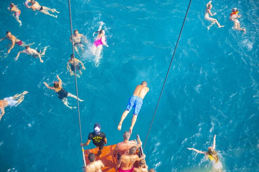 Red Dragon Pirate Boat Trip & Lunch - Alacasu Bay, the final swim, and the return