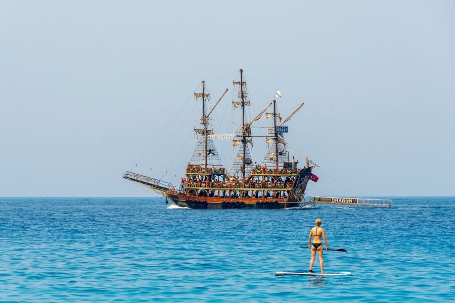 Red Dragon Pirate Boat Trip & Lunch - Boarding at Kemer Marina