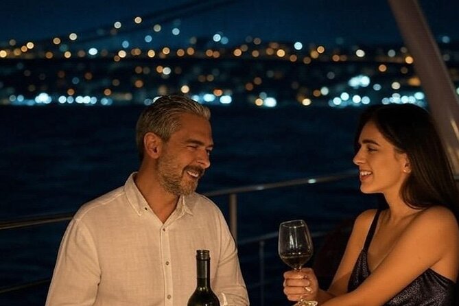 Romantic Night Cruise Live Violinist - Çırağan Palace, Ortaköy, and the first bridge