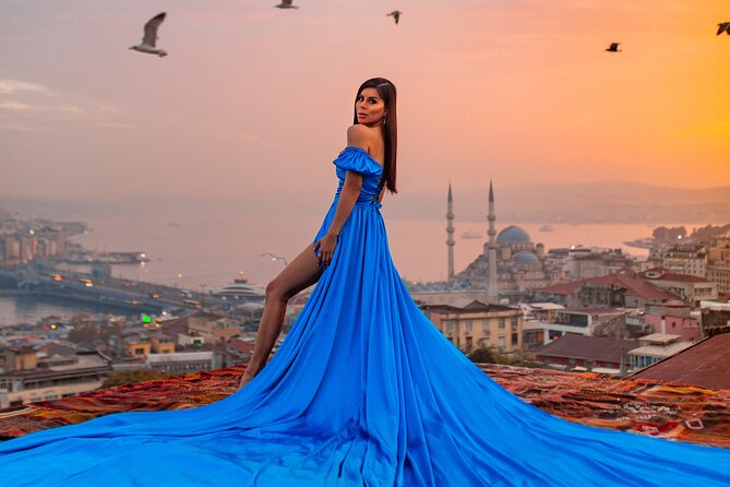 Rooftop Flying Dress Photo Shoot in Istanbul - Timing, weather, and rooftop delays
