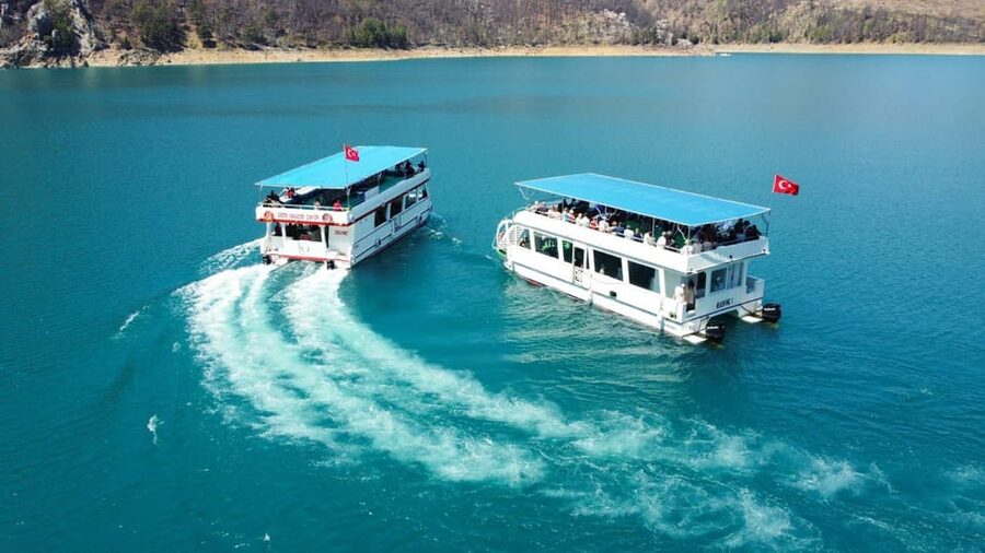 Side: Cabrio Bus and Boat Day Trip at the Green Lake - Orange gardens, the Manavgat River, and short photo stops
