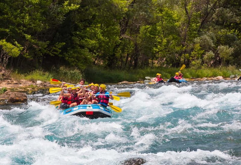 Side: Koprulu Canyon Whitewater Rafting with Lunch - Getting fitted for the 14-kilometer river route