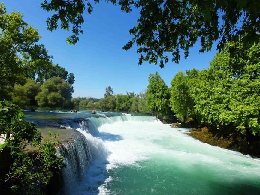 Side: Manavgat Boat, Bazaar, & Waterfall Day Trip with Lunch - Swimming where river meets sea