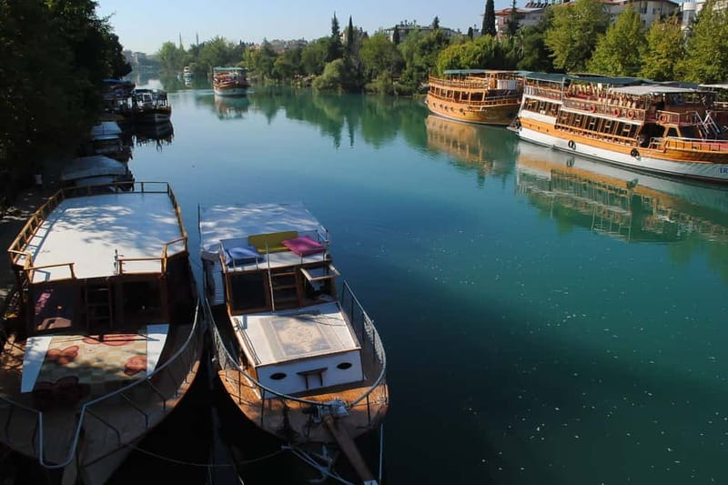 Side: Manavgat River Boat Trip & Grand Market w/ Lunch - Swimming where the river meets the Mediterranean