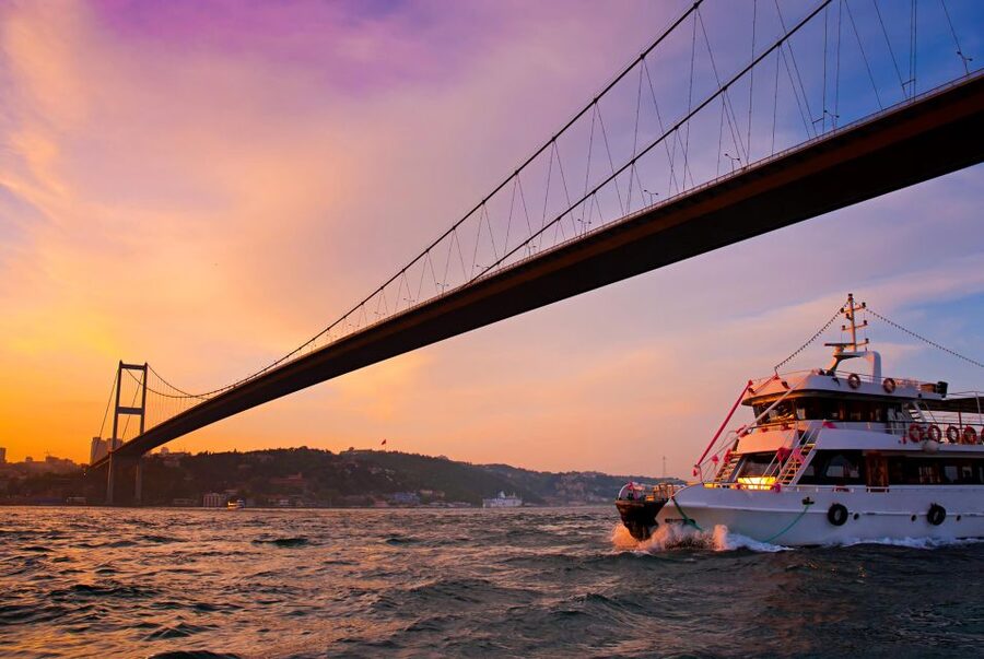Sunset Cruise Bosphorus and Golden Horn River - From the meeting point to the port