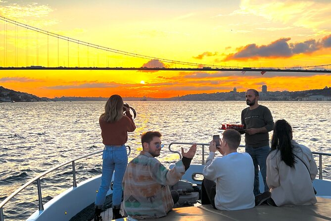 Sunset or Daytime Istanbul Guided Luxury Yacht Cruise with Snacks - Starting near Arap Cami in Beyoğlu