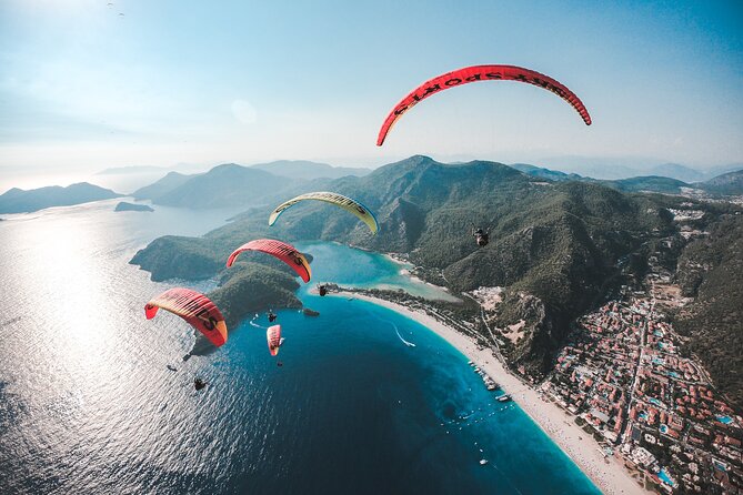 Tandem Paragliding Fethiye, Oludeniz - Leaving Ölüdeniz for Babadag