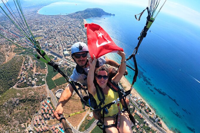 Tandem Paragliding in Alanya with Professional Licensed Pilots - The flight over Alanya and Cleopatra Beach