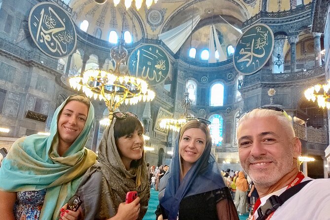 Topkapi Palace with Harem and Blue Mosque Guided Tour - Inside the Blue Mosque for about one hour
