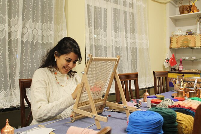 Turkish Carpet Rug Weaving Workshop (Halı Kilim Dokuma Atölyesi) - Tea, sweets, and the social side of the class