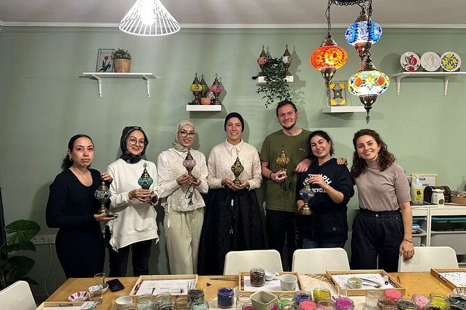Turkish Mosaic Lamp Workshop in Antalya Near Old Town - Guidance from Orhan, Esra, and the local team
